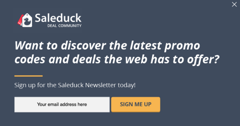 Saleduck Newsletter Subscribe